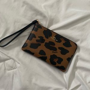 Coach Wristlet Leopard Print